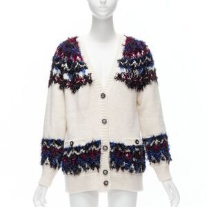 Chanel Fluffy Lurex Cardigan